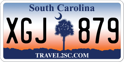SC license plate XGJ879
