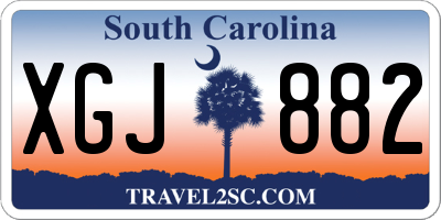 SC license plate XGJ882