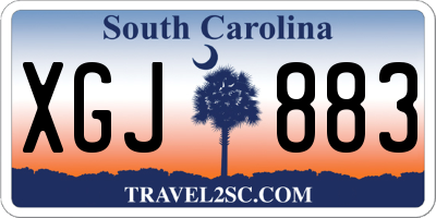 SC license plate XGJ883