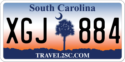 SC license plate XGJ884