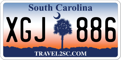 SC license plate XGJ886