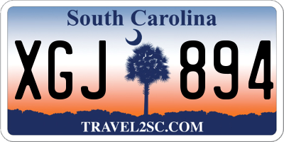 SC license plate XGJ894