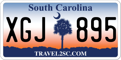 SC license plate XGJ895