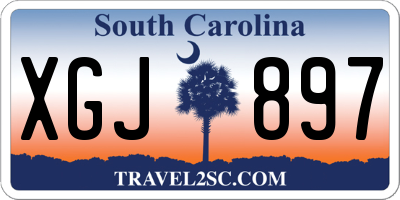 SC license plate XGJ897