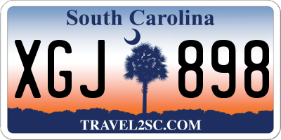 SC license plate XGJ898