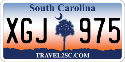 SC license plate XGJ975