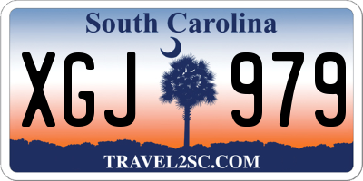 SC license plate XGJ979