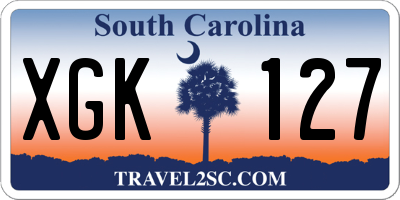 SC license plate XGK127