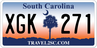 SC license plate XGK271