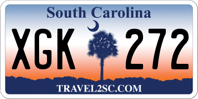 SC license plate XGK272
