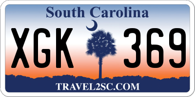 SC license plate XGK369