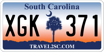 SC license plate XGK371
