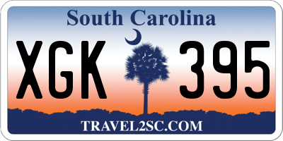 SC license plate XGK395