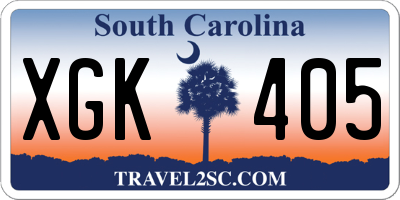 SC license plate XGK405