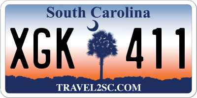 SC license plate XGK411