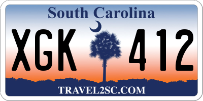 SC license plate XGK412