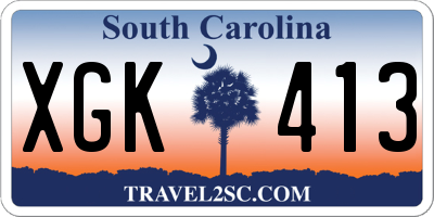 SC license plate XGK413