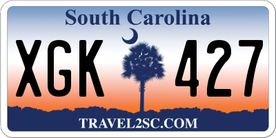 SC license plate XGK427