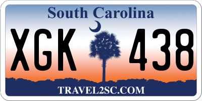 SC license plate XGK438