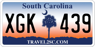 SC license plate XGK439