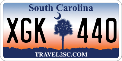 SC license plate XGK440