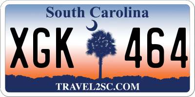 SC license plate XGK464