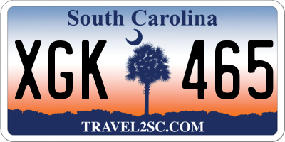 SC license plate XGK465