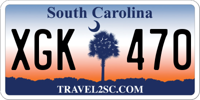 SC license plate XGK470