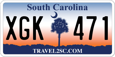 SC license plate XGK471
