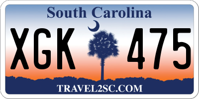 SC license plate XGK475