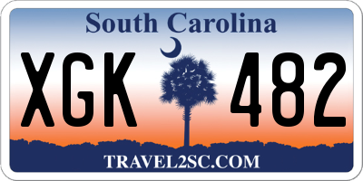SC license plate XGK482