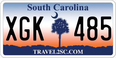 SC license plate XGK485