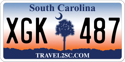 SC license plate XGK487