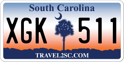 SC license plate XGK511