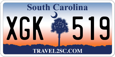 SC license plate XGK519