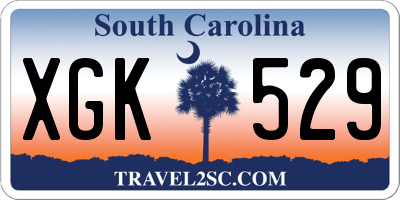 SC license plate XGK529