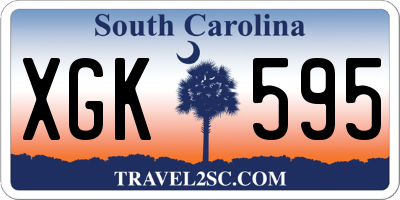 SC license plate XGK595