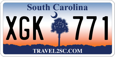 SC license plate XGK771