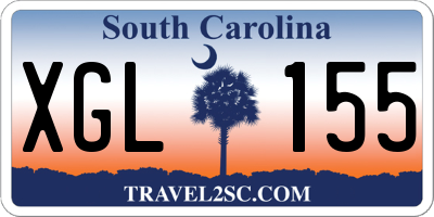 SC license plate XGL155