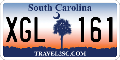 SC license plate XGL161