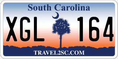 SC license plate XGL164