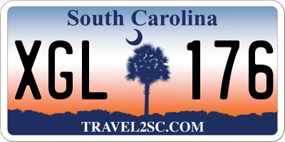 SC license plate XGL176