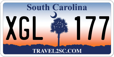 SC license plate XGL177