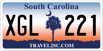 SC license plate XGL221