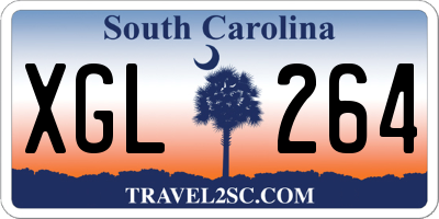 SC license plate XGL264