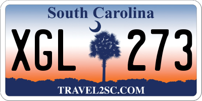 SC license plate XGL273