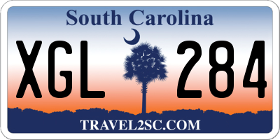 SC license plate XGL284