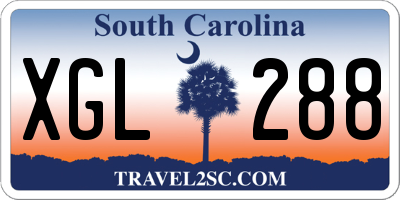 SC license plate XGL288