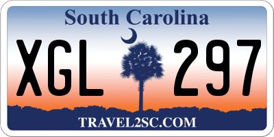 SC license plate XGL297