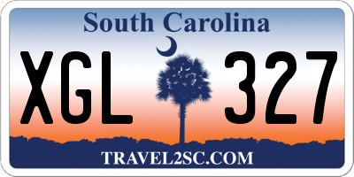 SC license plate XGL327
